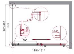Душевой уголок BelBagno Acqua 120х90 ACQUA-AH-1-120/90-C-Cr