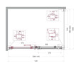 Душевой уголок BelBagno Marino 2 140x100 MARINO-2-AH-1-140/100-C-GM