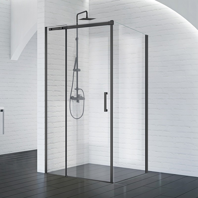Душевой уголок BelBagno Acqua 120х90 ACQUA-AH-1-120/90-C-NERO