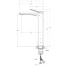 Смеситель для раковины BelBagno Unique UNIQUE-LMC-CRM-W0