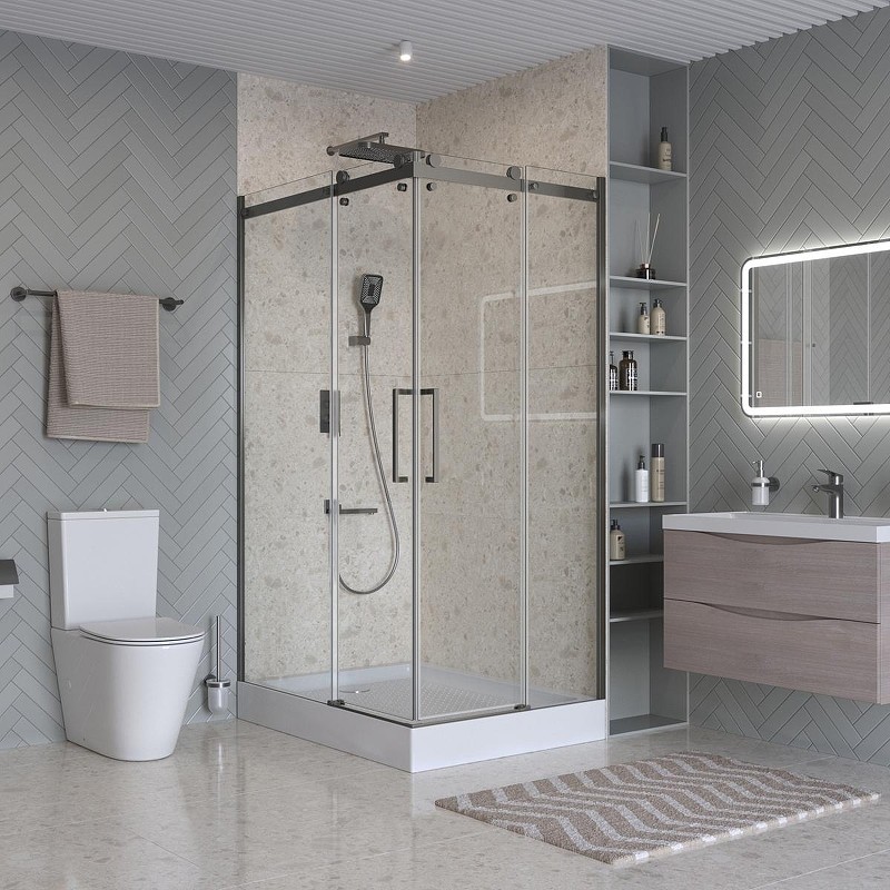 Душевой уголок BelBagno Marino 2 120x90 MARINO-2-AH-2-120/90-C-GM