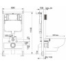 Комплект унитаза BelBagno Amanda BB051CHR+BB051SC с инсталляцией WellWant Standart 50 WWISI111BB