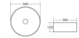 Раковина-чаша BelBagno 36 BB1357