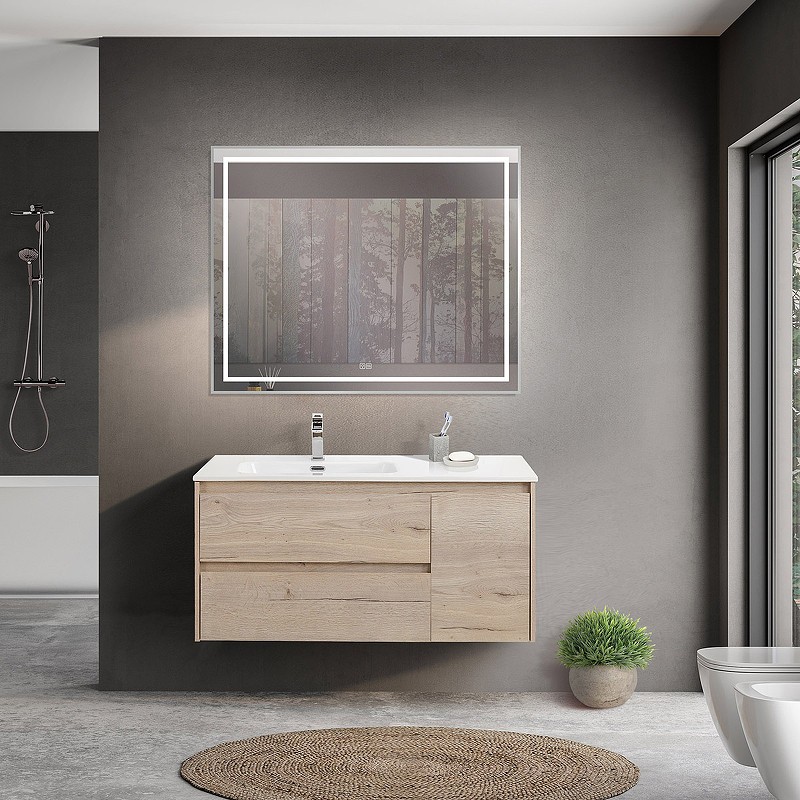 Тумба под раковину BelBagno Kraft 100 L KRAFT-1000-2C-1A-SO-RGB-L подвесная