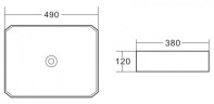 Раковина-чаша BelBagno 49 BB1386