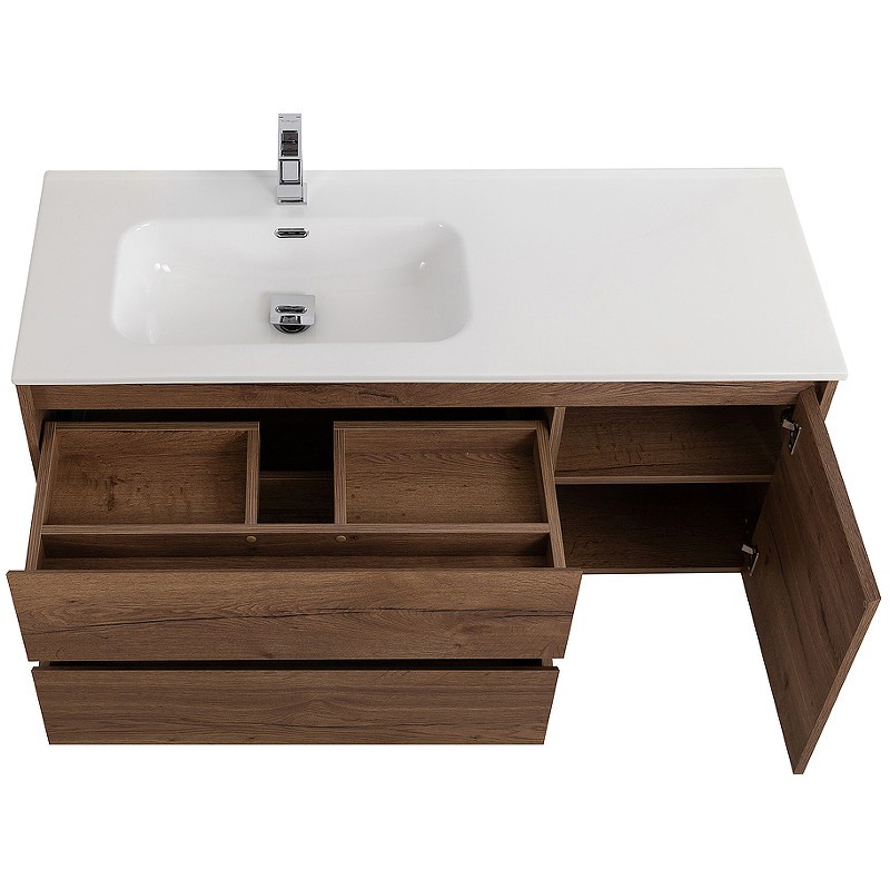 Тумба под раковину BelBagno Kraft 100 L KRAFT-1000-2C-1A-SO-RT-L подвесная