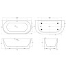 Акриловая ванна BelBagno 170x80 BB710-1700-800