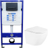Комплект унитаза BelBagno Uno BB3105CHR/SC с инсталляцией WellWant Standart 50 WWISI111BB