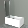 Шторка на ванну BelBagno UNO-V-2-110/150-C-Cr