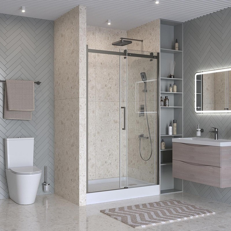 Душевая дверь BelBagno Marino 2 120 MARINO-2-BF-1-120-C-GM