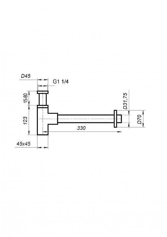 сифон BelBagno BB-SMQ2-GM