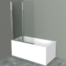 Шторка на ванну BelBagno UNO-V-2-120/150-C-Cr