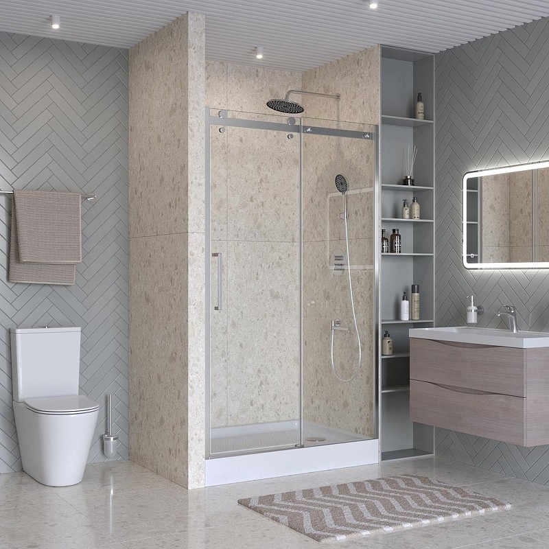 Душевая дверь BelBagno Marino 2 130 MARINO-2-BF-1-130-C-CR