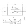 Раковина BelBagno 70 BB-8099-3-70