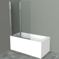 Шторка на ванну BelBagno UNO-V-2-90/150-C-Cr