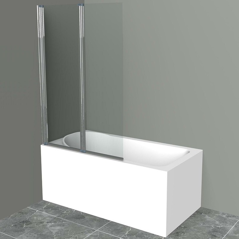 Шторка на ванну BelBagno UNO-V-2-90/150-C-Cr