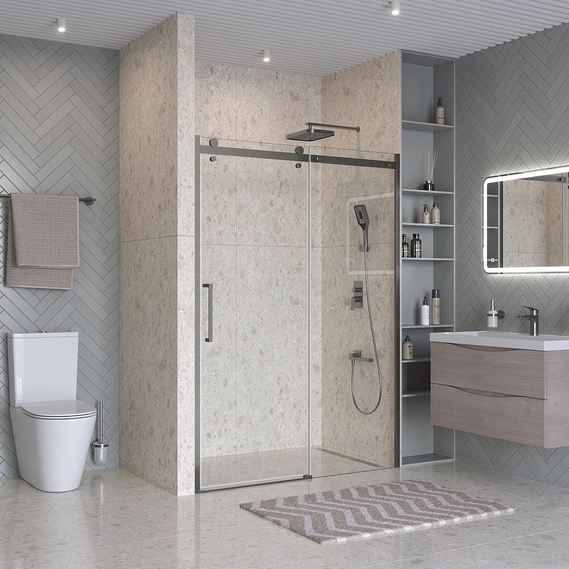 Душевая дверь BelBagno Marino 2 140 MARINO-2-BF-1-140-C-GM