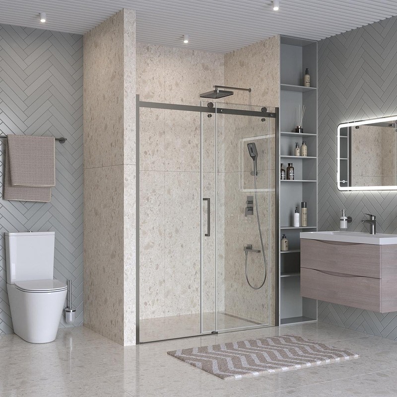 Душевая дверь BelBagno Marino 2 140 MARINO-2-BF-1-140-C-GM