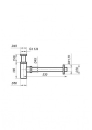 сифон BelBagno BB-SMT2-GM