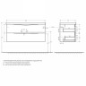 Тумба под раковину BelBagno Marino 110 MARINO-1100-2C-SO-BL-P подвесная