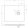 Душевой поддон из искусственного камня BelBagno Uno 100x80 TRAY-MR-UNO-AH-100/80-35-W