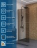 Душевая перегородка BelBagno Uno 90 UNO-L-1-TB-90-BR-GM