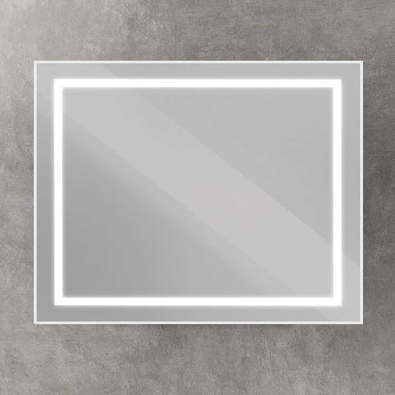 Зеркало BelBagno Kraft 100 SPC-KRAFT-1000-800-SENS-AL с подсветкой