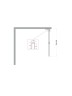 Душевая перегородка BelBagno Uno 80 UNO-L-1-TB-80-C-Cr