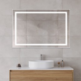 Зеркало BelBagno Kraft 120 SPC-KRAFT-1200-800-SENS-AL с подсветкой