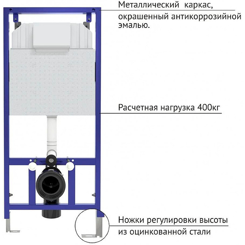 Комплект унитаза BelBagno Uno-Tor BB5177CH-TOR/SC с инсталляцией Berges Novum L5 040215