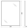 Зеркало BelBagno SPC-AL-600-800 Nero
