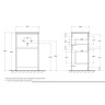 Тумба под раковину BelBagno Kraft 39 50 KRAFT39-500/390-2C-PIA-RT