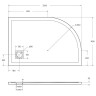 Душевой поддон из искусственного камня BelBagno Uno 120x80 R TRAY-MR-UNO-RH-120/80-550-35-W-R-BO