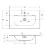 Раковина BelBagno Uno 80 BB-8099-80