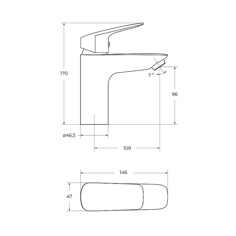 Смеситель для раковины BelBagno Due DUE-LVM-GM-W0