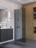 Душевая перегородка BelBagno Uno 80 UNO-L-1-TB-80-GR-Cr