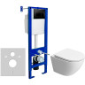 Комплект унитаза BelBagno Uno-Tor BB5177CH-TOR/SC с инсталляцией Berges Atom 410 040332