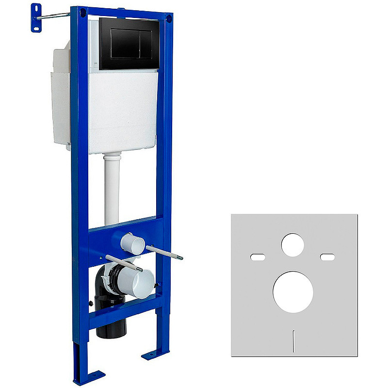 Комплект унитаза BelBagno Uno-Tor BB5177CH-TOR/SC с инсталляцией Berges Atom 410 040332