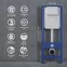 Комплект унитаза BelBagno Uno-Tor BB5177CH-TOR/SC с инсталляцией Berges Atom 410 040332