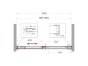 Душевая дверь BelBagno Soft Close-1 100 SOFT_CLOSE-1-BF-1-100-C-Cr