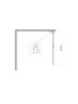 Душевая перегородка BelBagno Uno 90 UNO-L-1-TB-90-BR-Cr