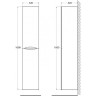 Шкаф пенал BelBagno Acqua 32 ACQUA-1600-2A-SC-PS-P подвесной