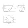 Унитаз BelBagno Senso-R BB017CH-TOR/SC подвесной