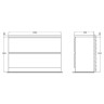 Тумба под раковину BelBagno 120 ALBANO-1200-2C-PIA-BL