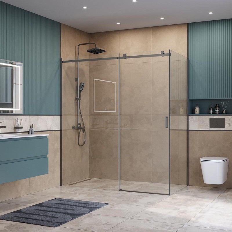 Душевой уголок BelBagno Soft Close-2 180x80 SOFT_CLOSE-2-AH-1-180/80-C-GM