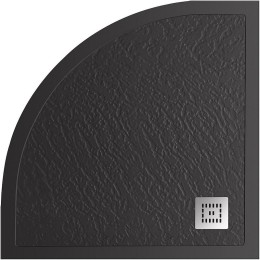 Душевой поддон из искусственного камня BelBagno Uno 90x90 TRAY-MR-UNO-R-90-550-35-NERO-CR