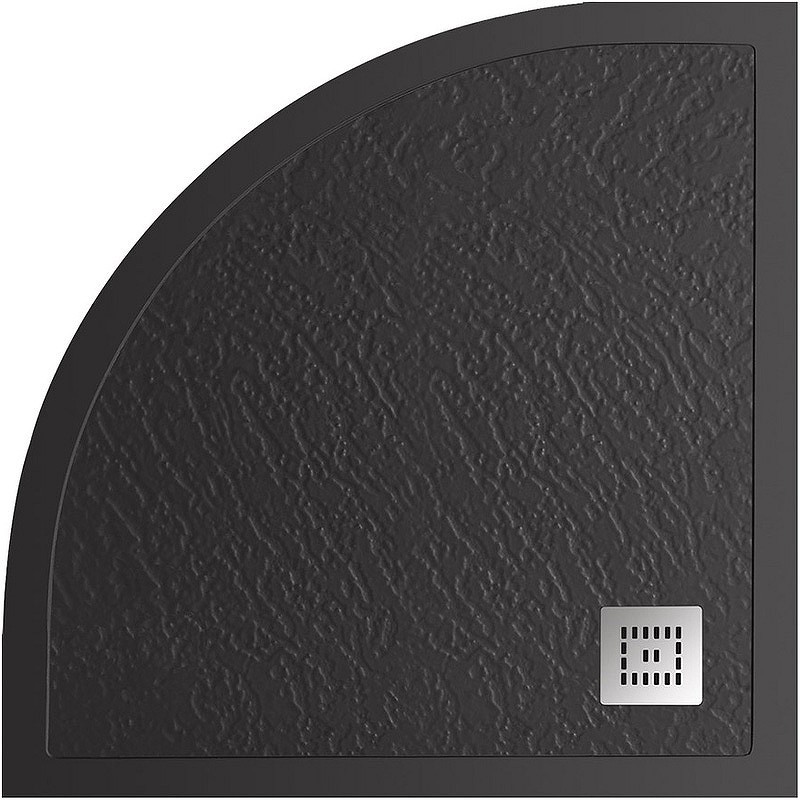 Душевой поддон из искусственного камня BelBagno Uno 90x90 TRAY-MR-UNO-R-90-550-35-NERO-CR