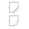 Душевой уголок BelBagno Uno 100х80 UNO-195-PH-2-100/80-C-Cr