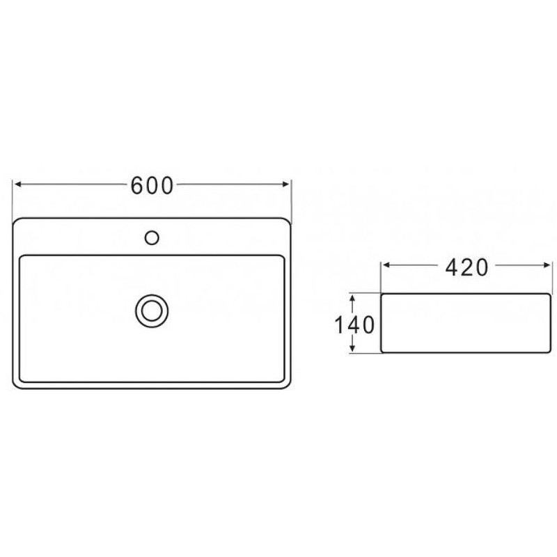 Раковина BelBagno 60 BB1338
