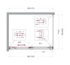 Душевой уголок BelBagno Soft Close-1 100x80 SOFT_CLOSE-1-AH-1-100/80-C-GM